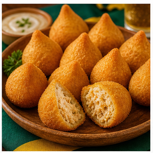 Mini coxinhas de frango